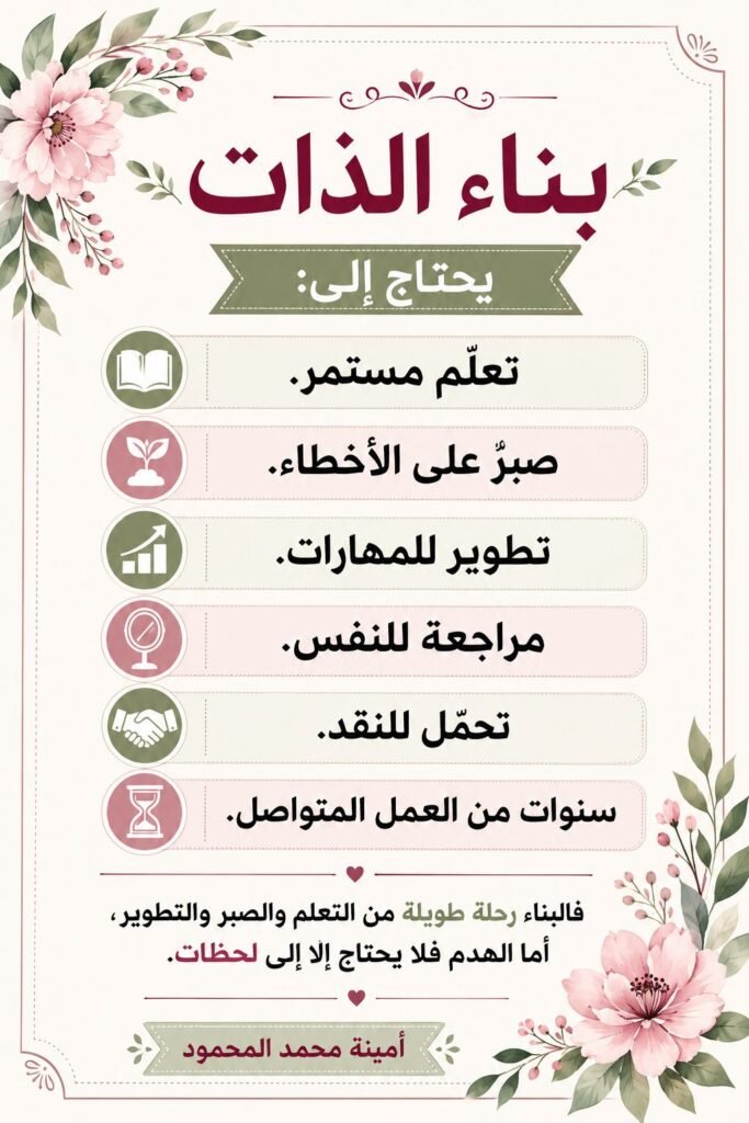 ●✨ البناء رحلة طويلة .. لكن الهدم لحظات 🍂 img 20260615 wa0051