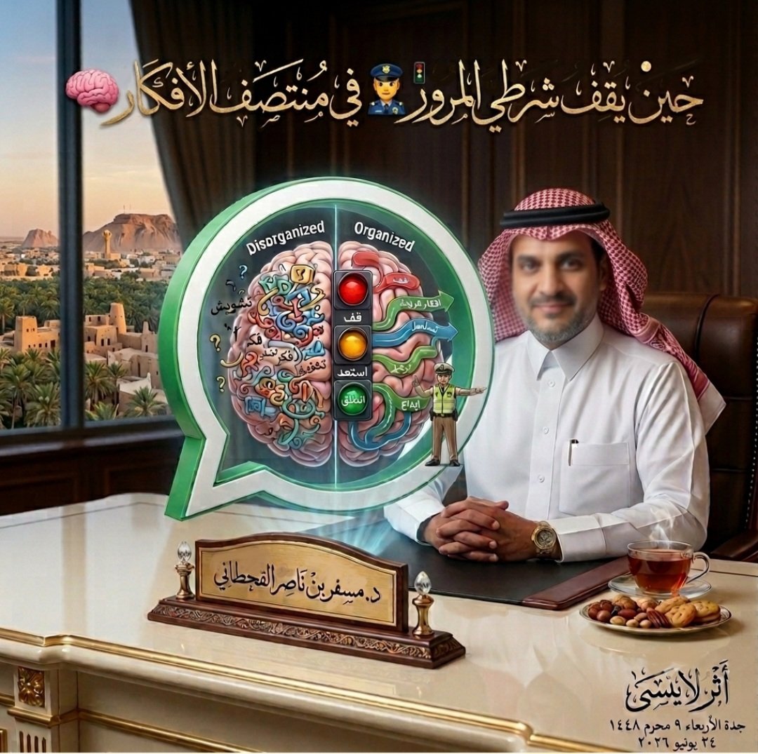 ● حين يقف شرطي المرور🚦👮♂️ في منتصف الأفكار 🧠 screenshot ٢٠٢٦٠٦٢٤ ٠٢٠٩٤٣ gallery