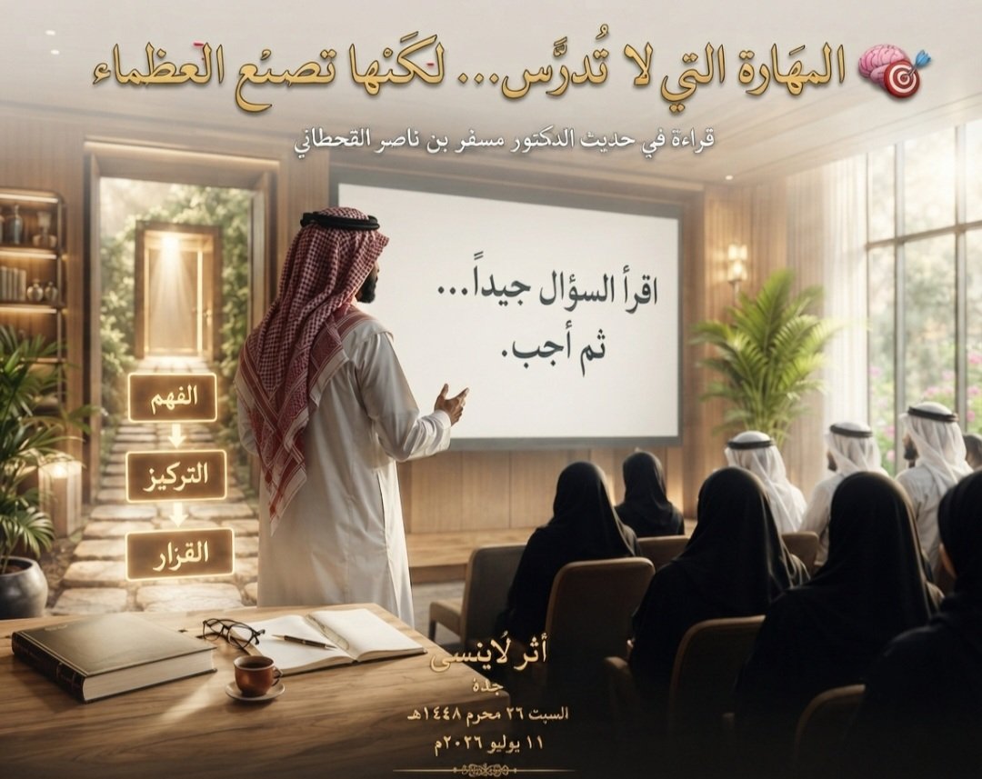 ●المهارة التي لا تُدرَّس .. لكنها تصنع العظماء 🧠🎯 screenshot ٢٠٢٦٠٧١٢ ١٤٠٤٥٥ gallery
